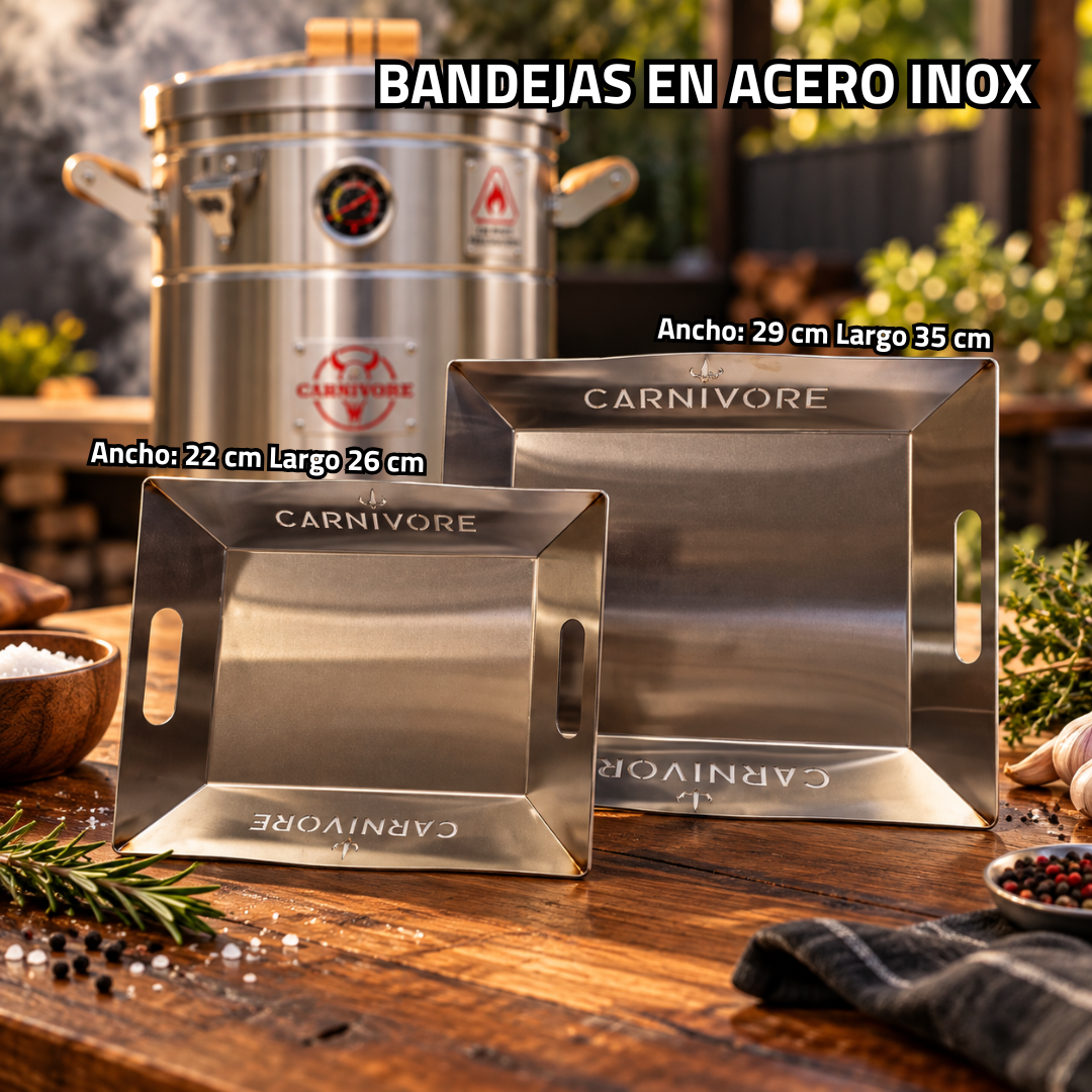 BANDEJAS EN ACERO INOXIDABLE